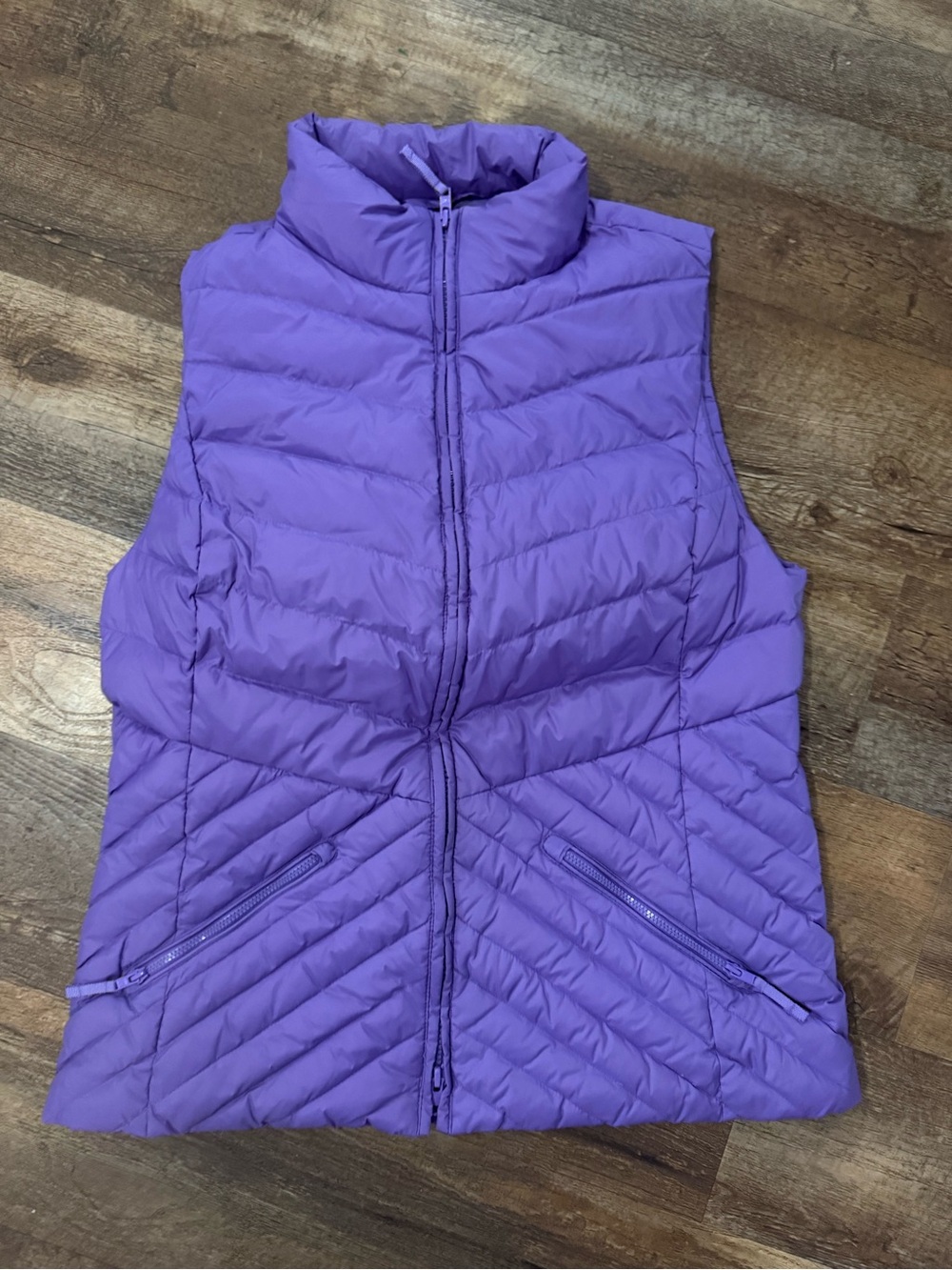 Talbots Quilted Lavender Sleeveless Puffer Vest